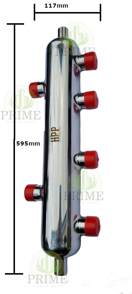 LOW-LOSS HEADER HYDRAULIC BALANCER 6 x 1'' 70kW Heat pumps 23 kW - Image 10