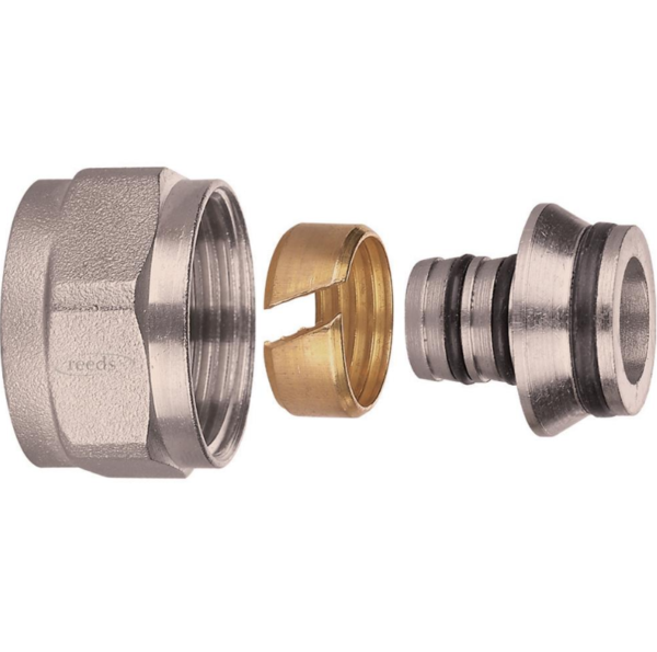 15mm EUROCONE CONNECTOR for UFH manifold 15mm x 2mm Multi pex pipe / PEX-AL-PEX